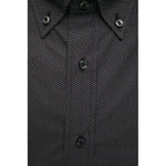 Robert Friedman Black Cotton Men Shirt