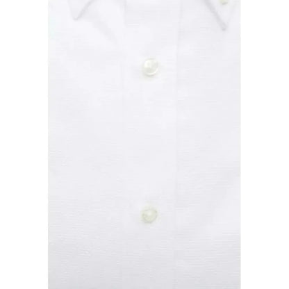Robert Friedman White Cotton Men's Shirt