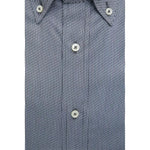 Robert Friedman Blue Cotton Men Shirt