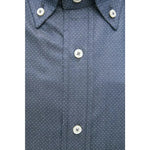 Robert Friedman Blue Cotton Men Shirt