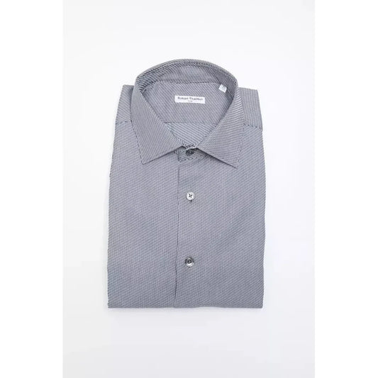 Robert Friedman Blue Cotton Men's Shirt
