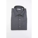 Robert Friedman Black Cotton Men's Shirt
