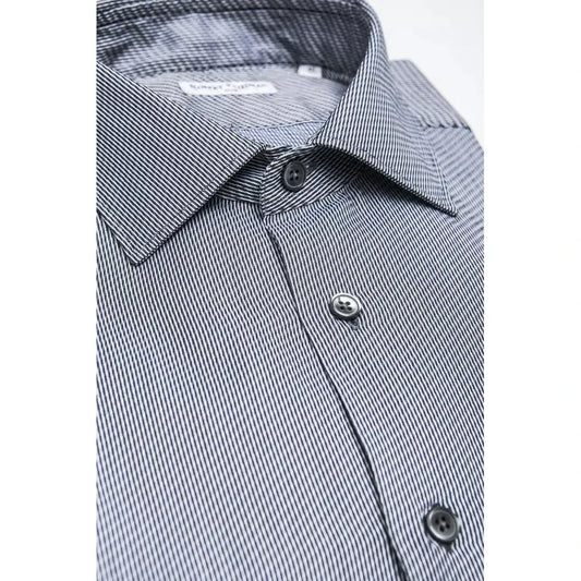 Robert Friedman Blue Cotton Men's Shirt