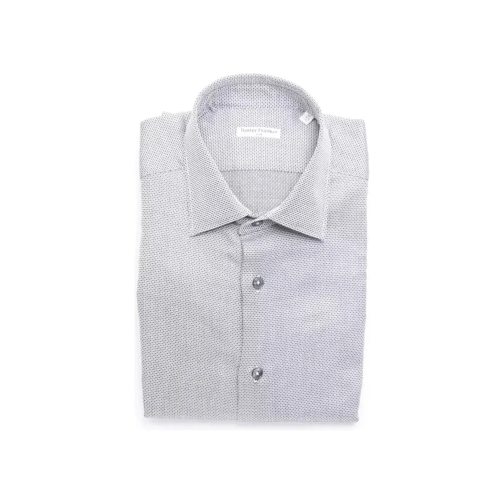 Robert Friedman Beige Cotton Men Shirt