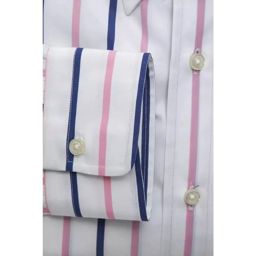 Robert Friedman White Cotton Men Shirt