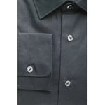 Robert Friedman Black Cotton Men Shirt