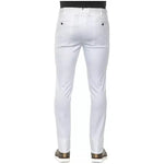 PT Torino White Cotton Men Trouser Jeans & Pants PT Torino Light Gray