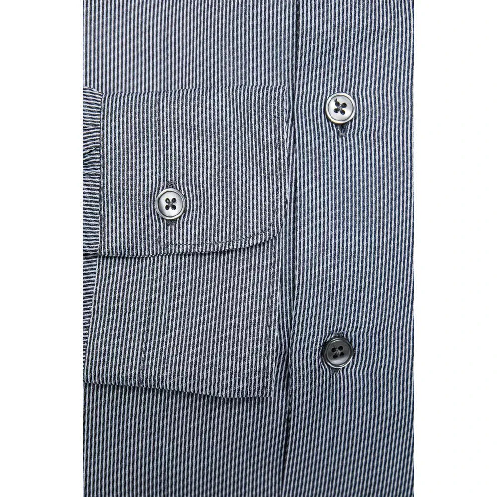 Robert Friedman Blue Cotton Men's Shirt