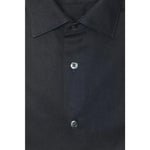 Robert Friedman Black Cotton Men Shirt