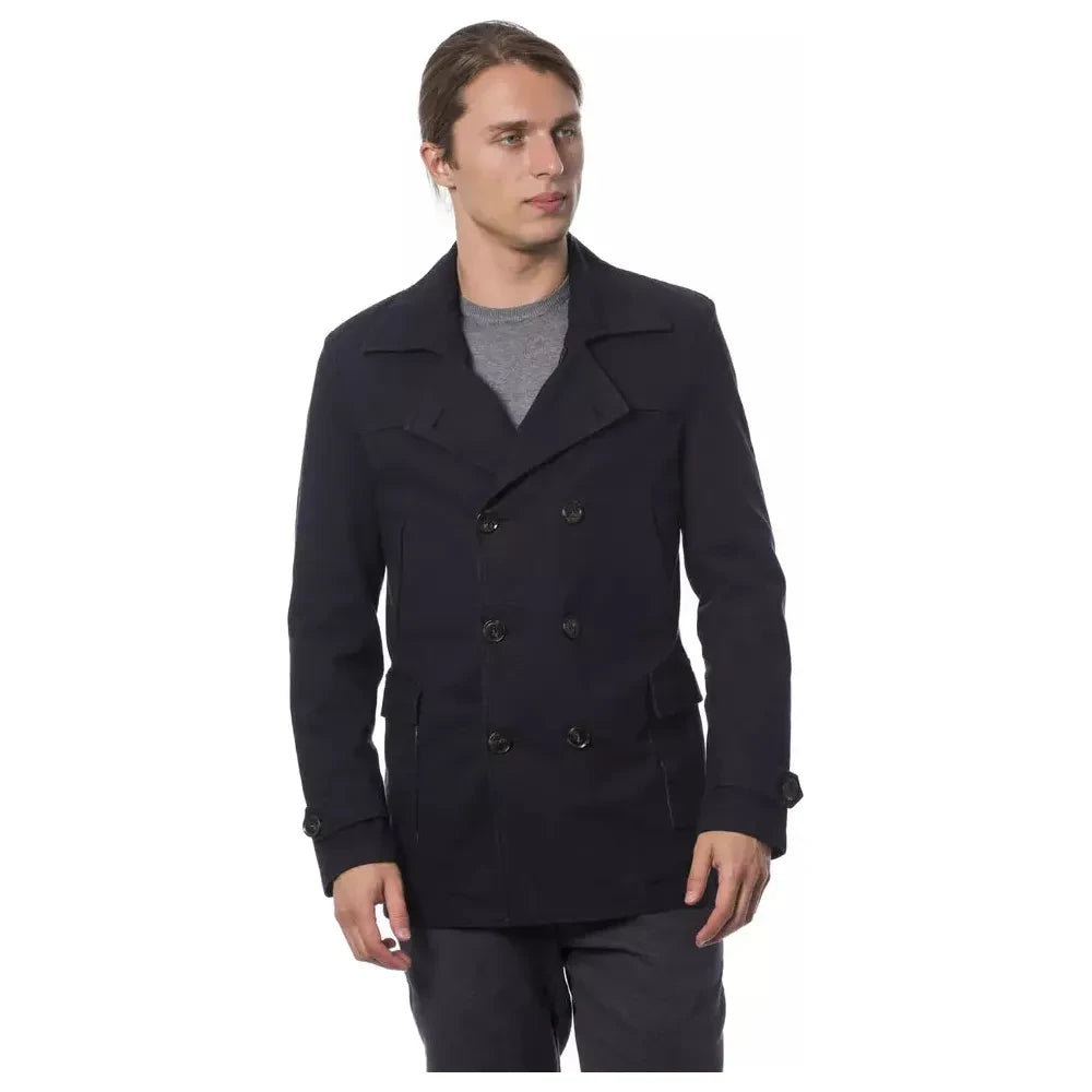 Verri Elegant Double Breasted Blue Blazer