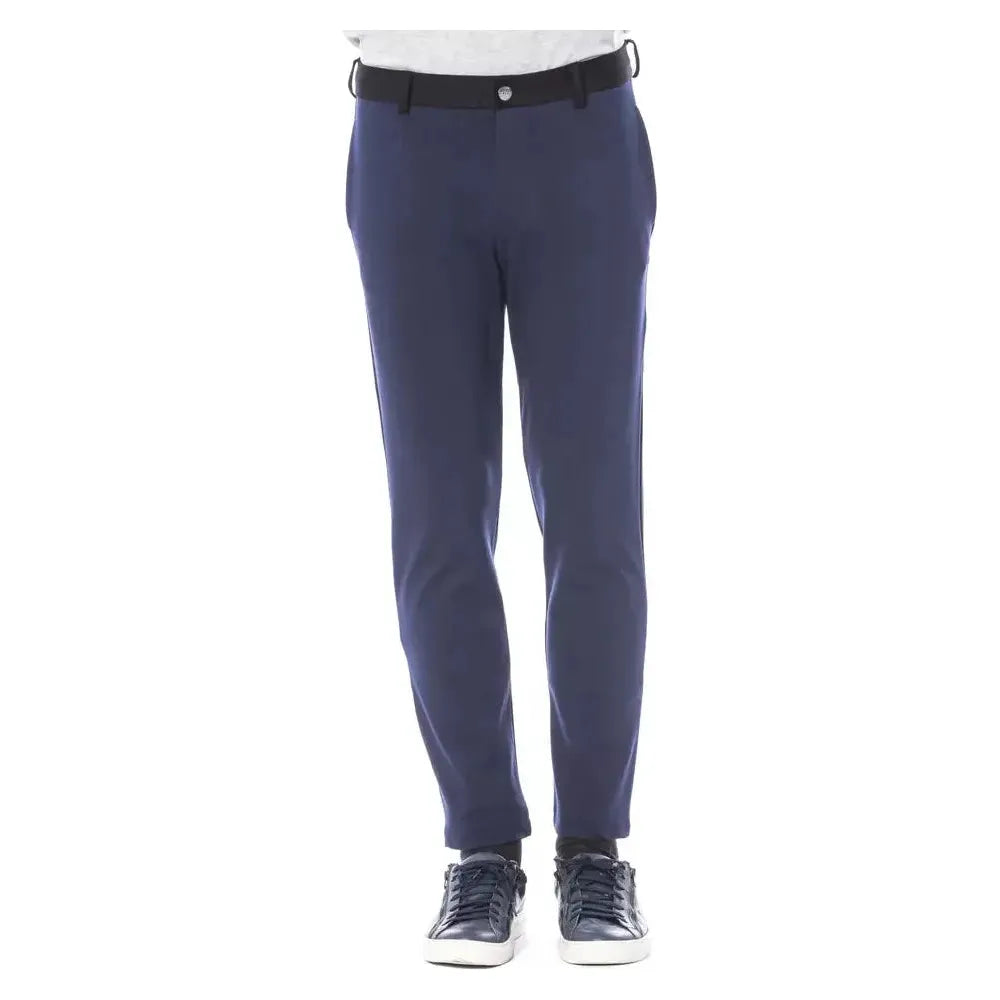 Verri Blue Viscose Men's Pant Jeans & Pants