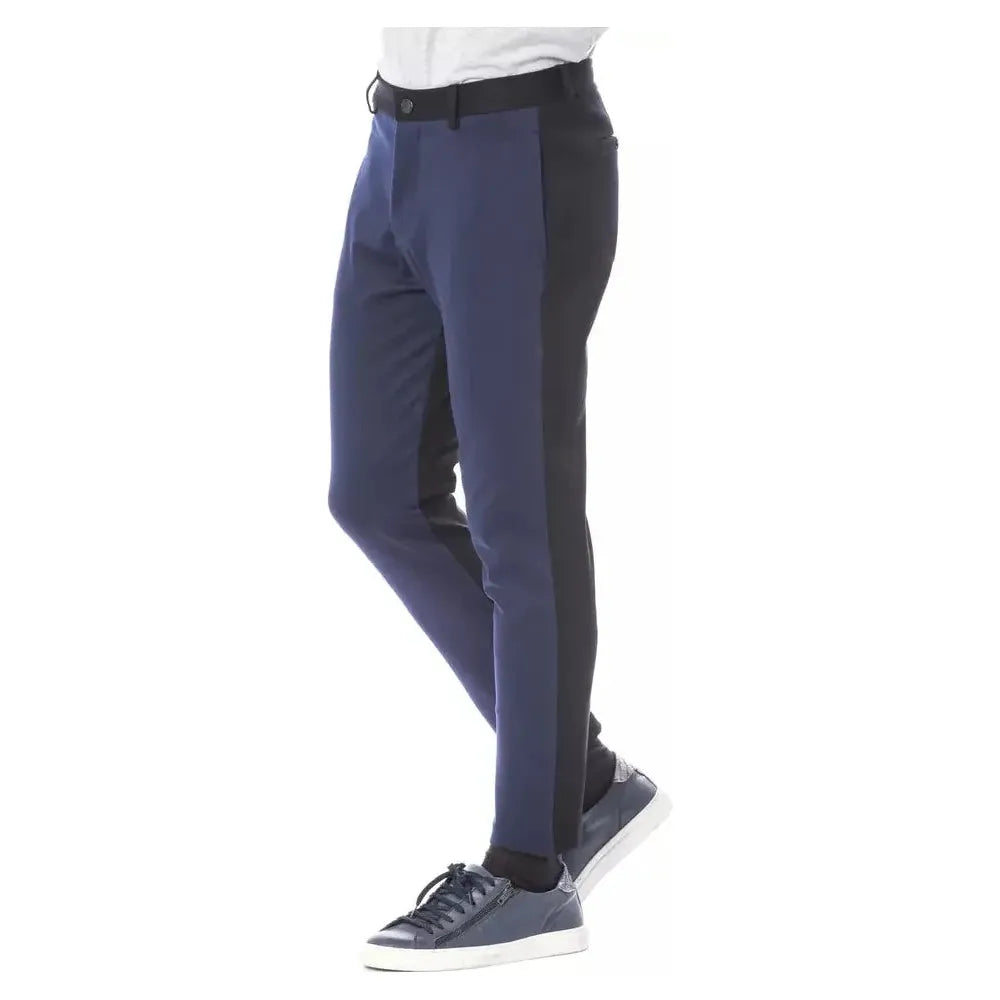 Verri Blue Viscose Men's Pant Jeans & Pants