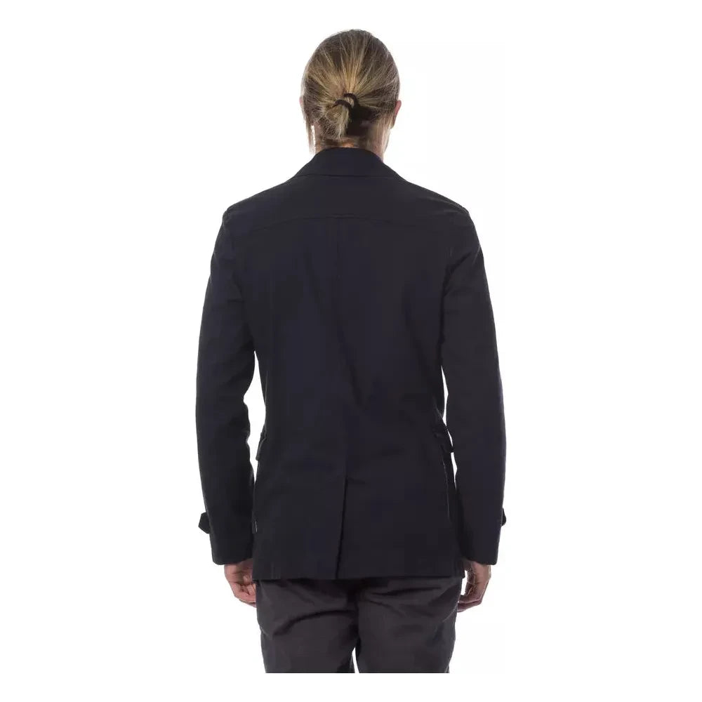 Verri Elegant Double Breasted Blue Blazer
