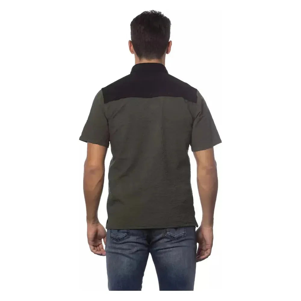 Verri Army Cotton Men Shirt 1728,67345744032,Army,Clothing,M,Men,Men - Clothing,New with tags,Shirts - Clothing,Shirts - Men - Clothing,Shortsleeve - Shirts - Clothing,Verri