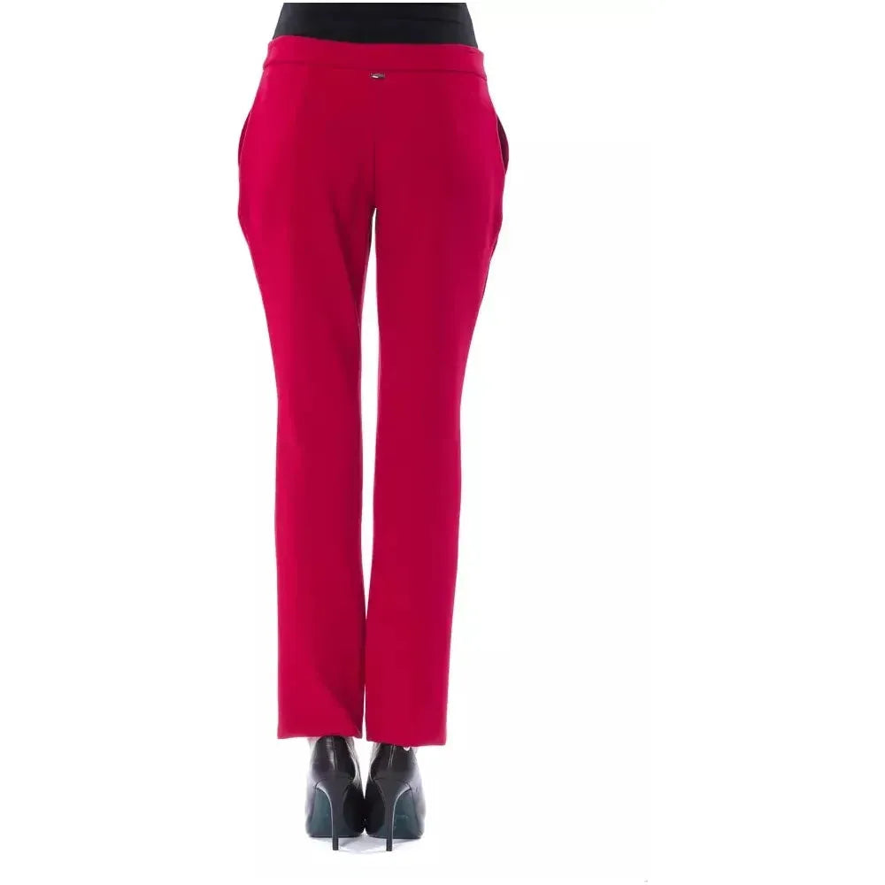 BYBLOS Fuchsia Polyester Women Pant