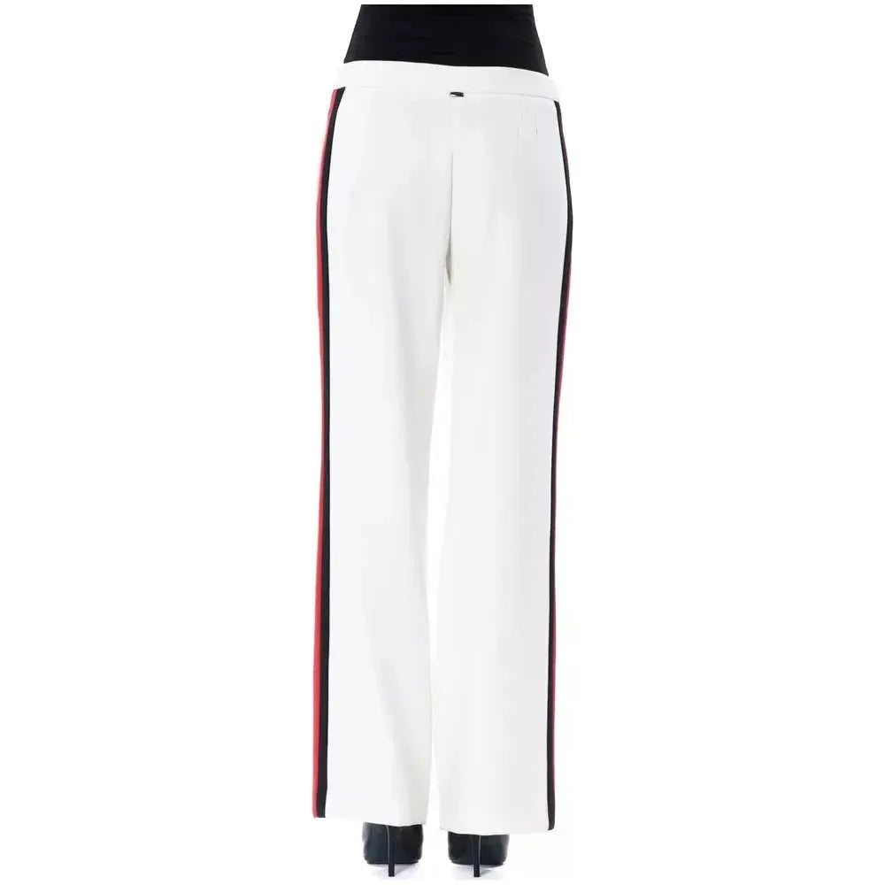 BYBLOS White Polyester Women's Pant BY-17645-IT40|S