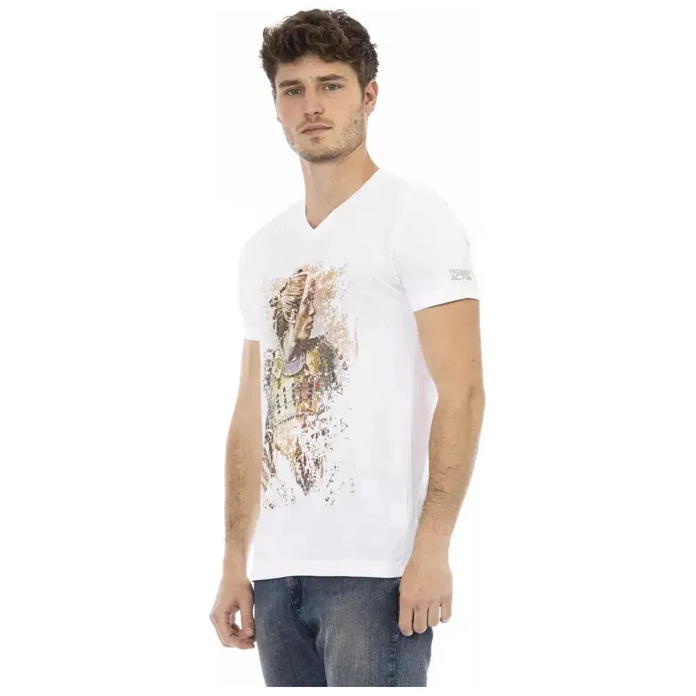 Trussardi Action White Cotton Men's T-Shirt