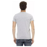 Trussardi Action Gray Cotton Men T-Shirt