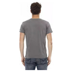 Trussardi Action Gray Cotton Men T-Shirt