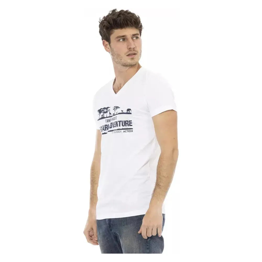 Trussardi Action White Cotton Men's T-Shirt