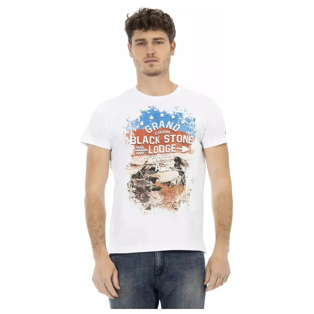 Trussardi Action White Cotton Men's T-Shirt