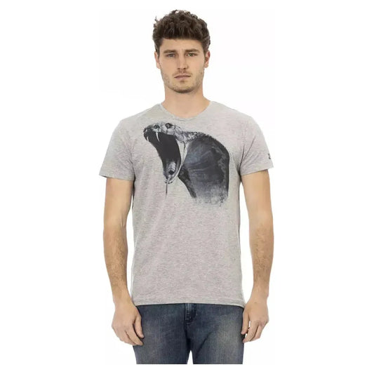Trussardi Action Gray Cotton Men's T-Shirt