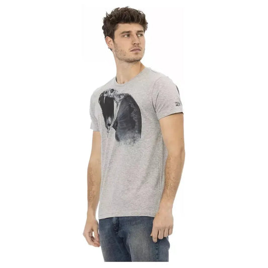 Trussardi Action Gray Cotton Men's T-Shirt