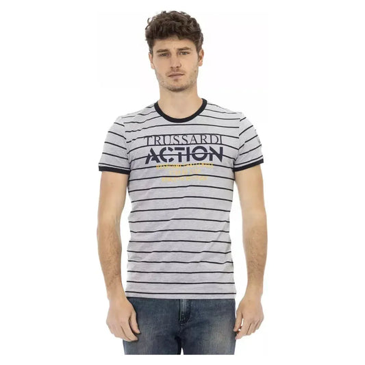 Trussardi Action Gray Cotton Men's T-Shirt