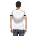 Trussardi Action White Cotton Men T-Shirt