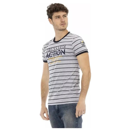 Trussardi Action Gray Cotton Men's T-Shirt