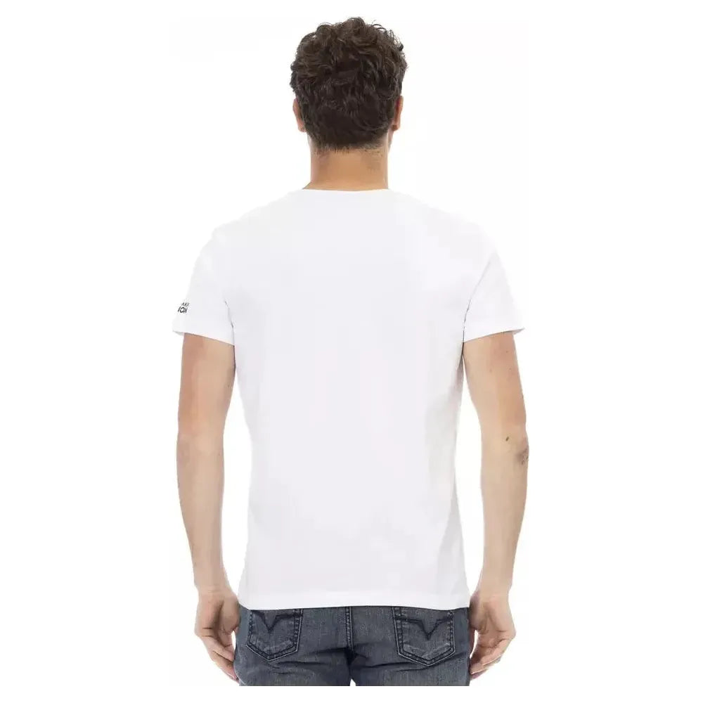 Trussardi Action White Cotton Men T-Shirt