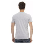Trussardi Action Gray Cotton Men T-Shirt