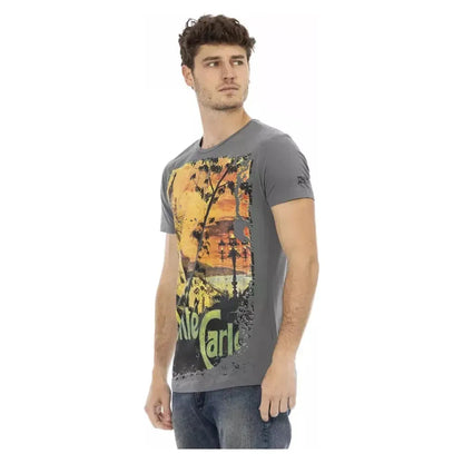 Trussardi Action Gray Cotton Men's T-Shirt