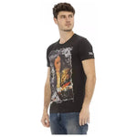 Trussardi Action Black Cotton Men T-Shirt