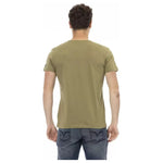Trussardi Action Green Cotton Men T-Shirt