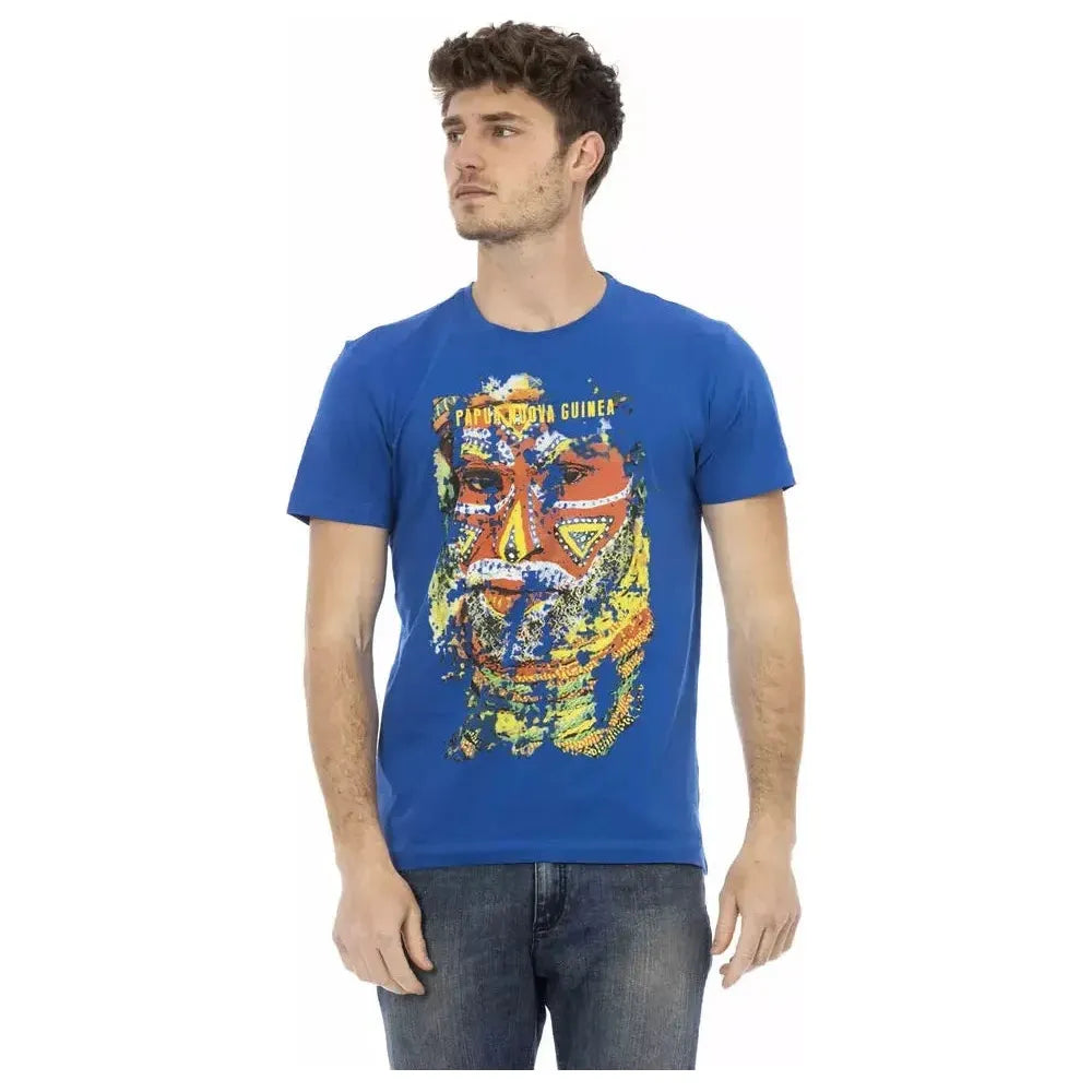 Trussardi Action Blue Cotton Men's T-Shirt
