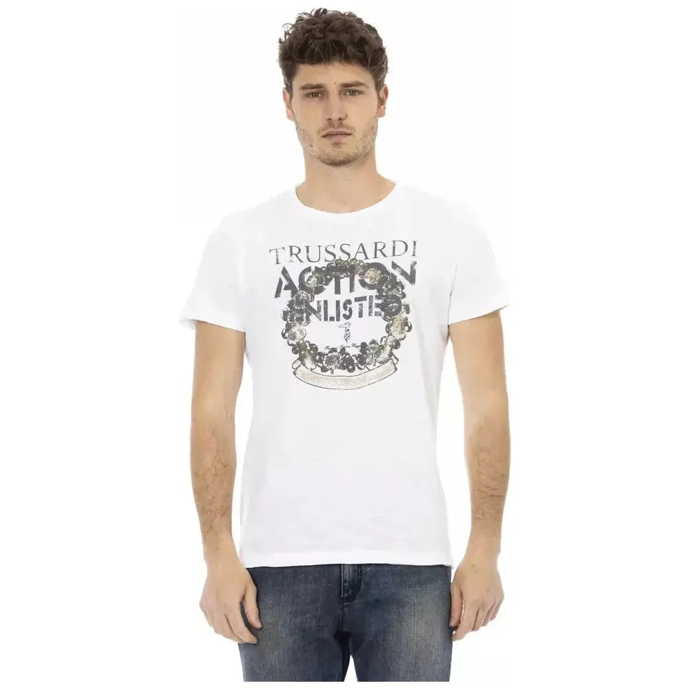 Trussardi Action White Cotton Men's T-Shirt