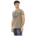 Trussardi Action Green Cotton Men T-Shirt