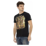 Trussardi Action Black Cotton Men T-Shirt TR-22714-XXL