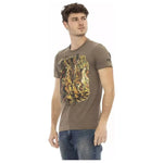 Trussardi Action Brown Cotton Men T-Shirt