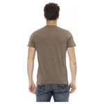 Trussardi Action Brown Cotton Men T-Shirt