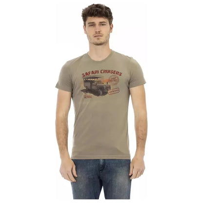 Trussardi Action Green Cotton Men's T-Shirt