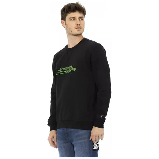 Automobili Lamborghini Black Cotton Men Sweater