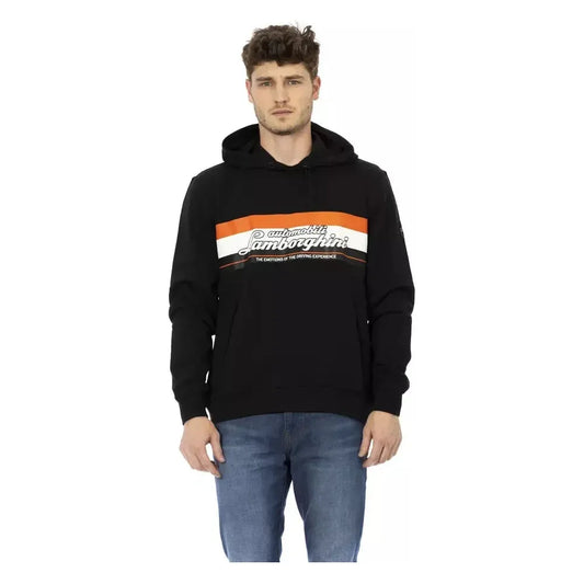 Automobili Lamborghini Black Cotton Men Sweatshirt