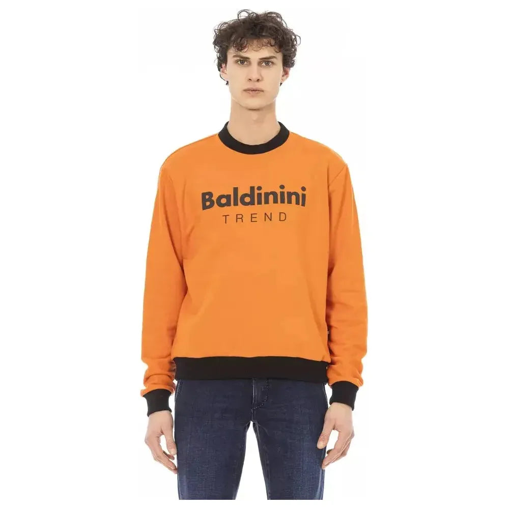 Baldinini Trend Orange Cotton Men Sweater BA-22499-S