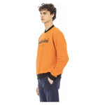 Baldinini Trend Orange Cotton Men Sweater BA-22499-S