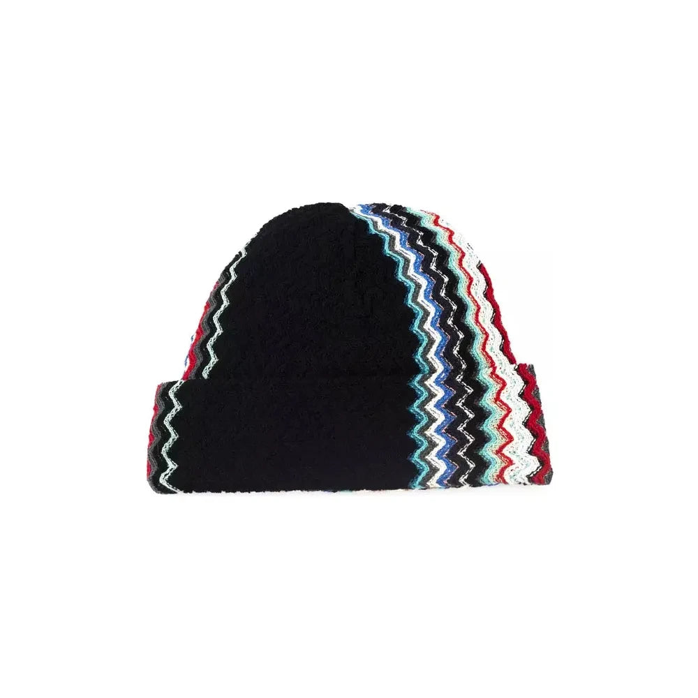 Missoni Multicolor Wool Men Hat 1728,67345744032,Accessories,Hats & Caps - Men - Accessories,Hats - Accessories,Men,Men - Accessories,Missoni,Multicolor,New with tags,UNI