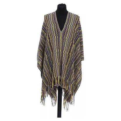 Missoni Multicolor Wool Women Poncho