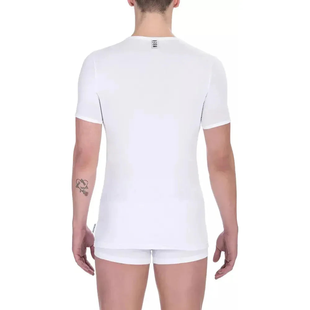 Bikkembergs White Cotton Men's T-Shirt BI-21801-S