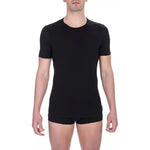 Bikkembergs Black Cotton Men T-Shirt BI-21798-S